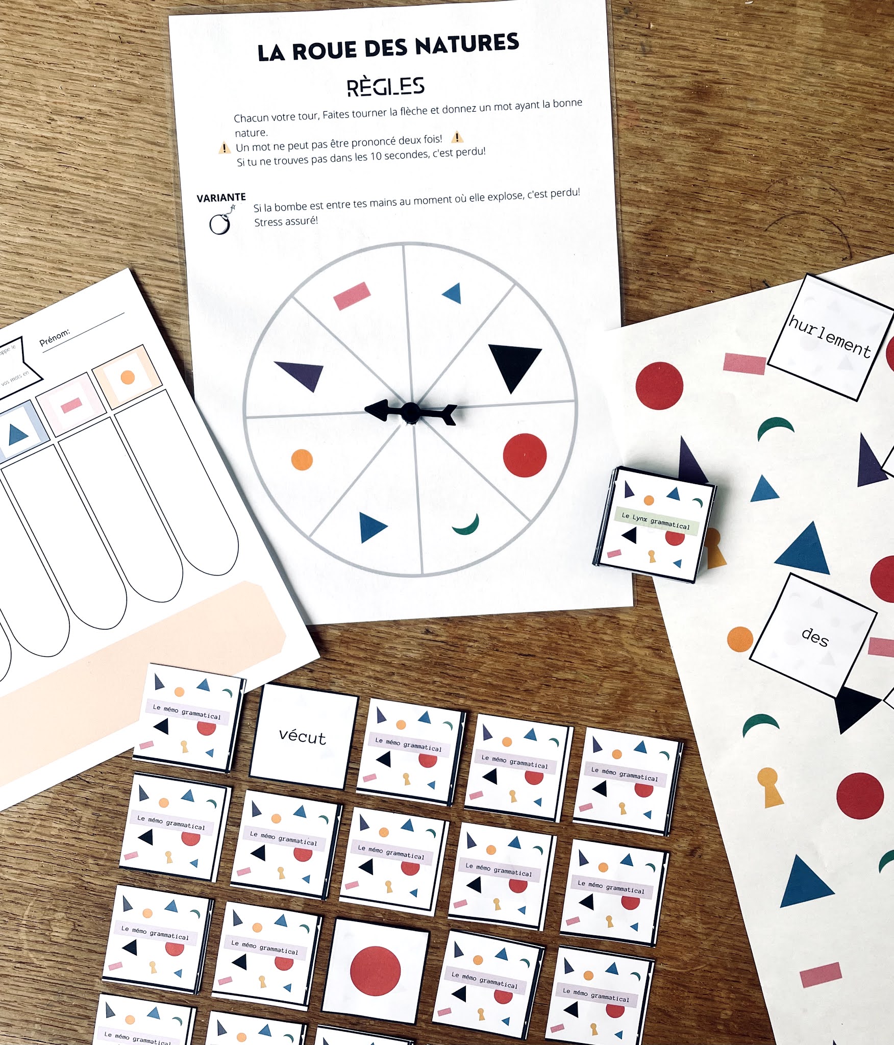 ATELIERS LUDIQUES Jouons avec la grammaire Montessori