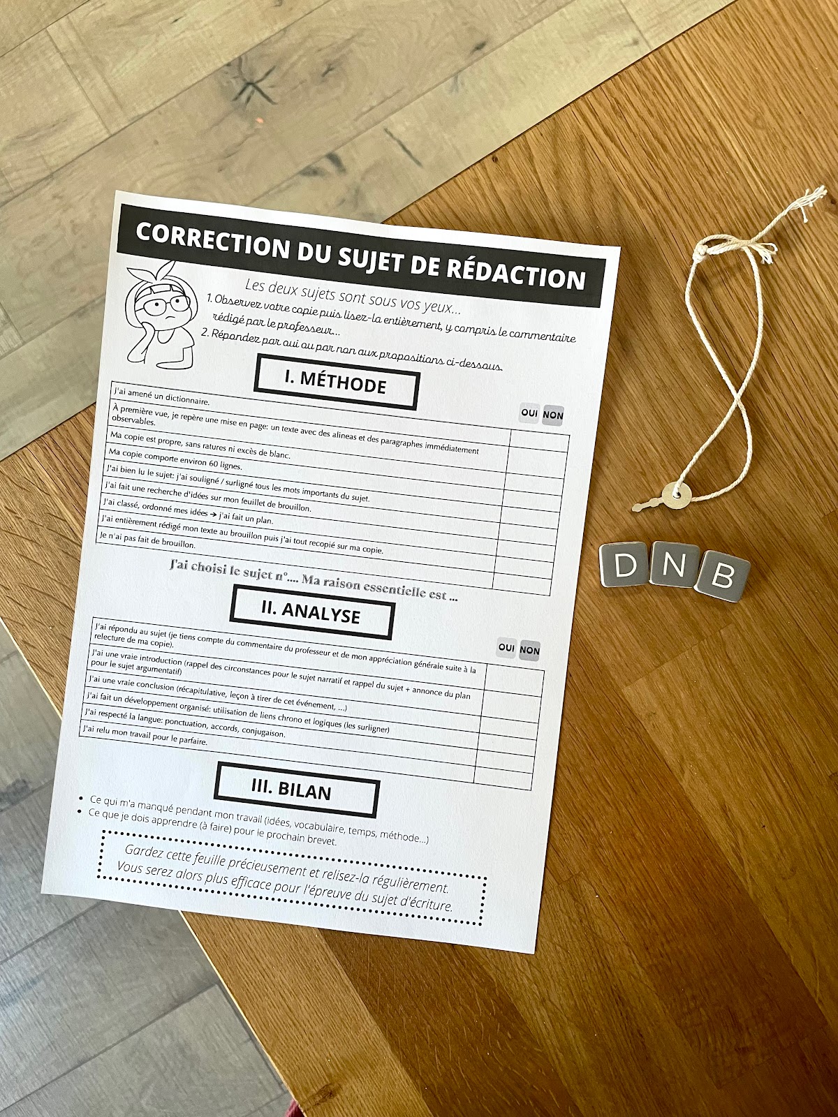 FICHE MÉTHODE La correction du sujet de rédaction (DNB)