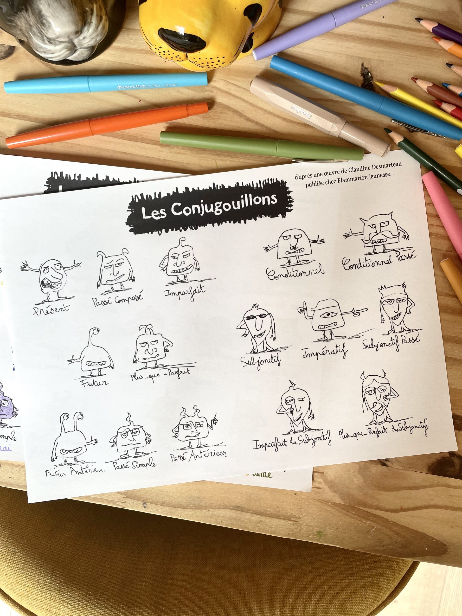 synthèse conjugaison Les Conjugouillons