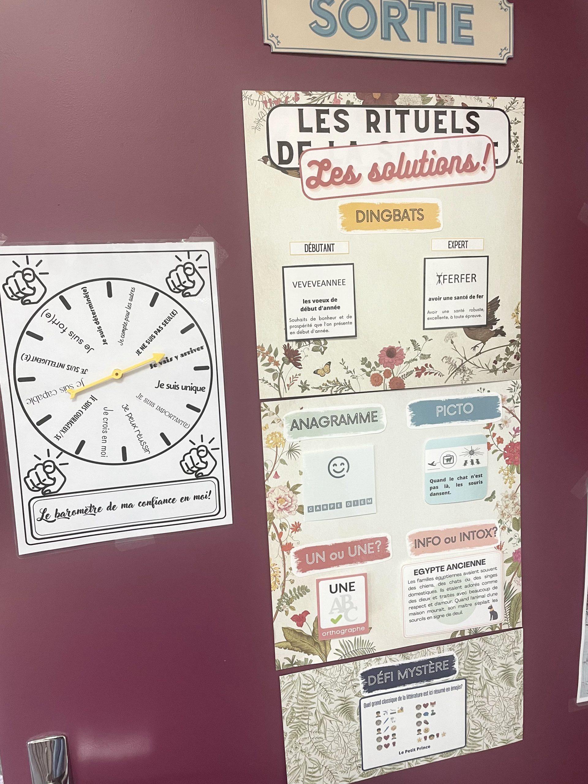 rituels porte salle