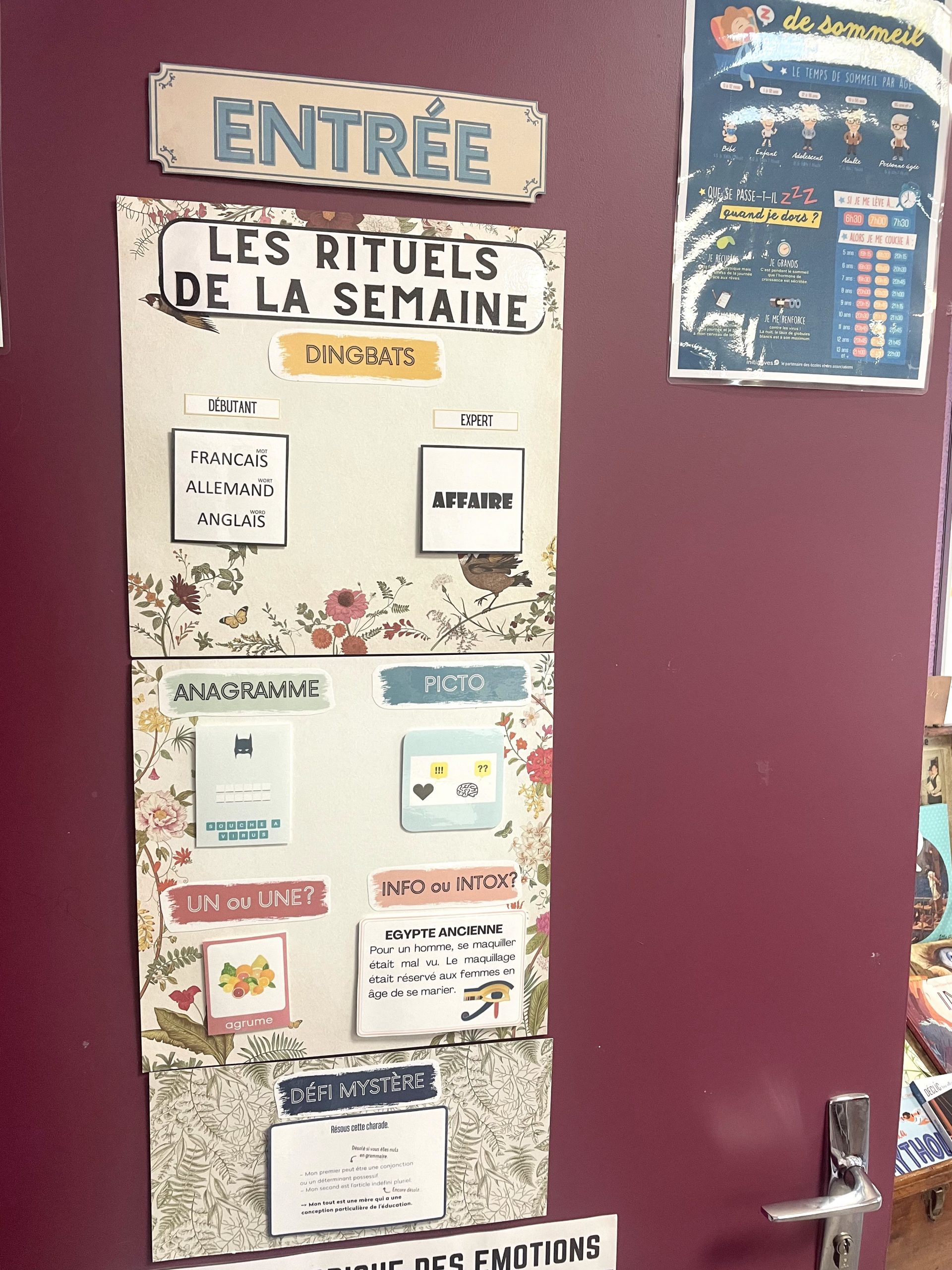 rituels porte salle
