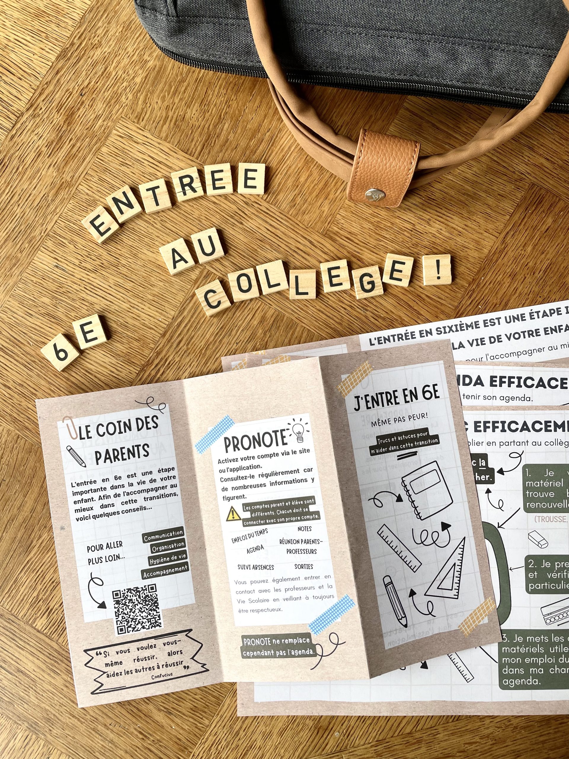 brochure entrée 6e