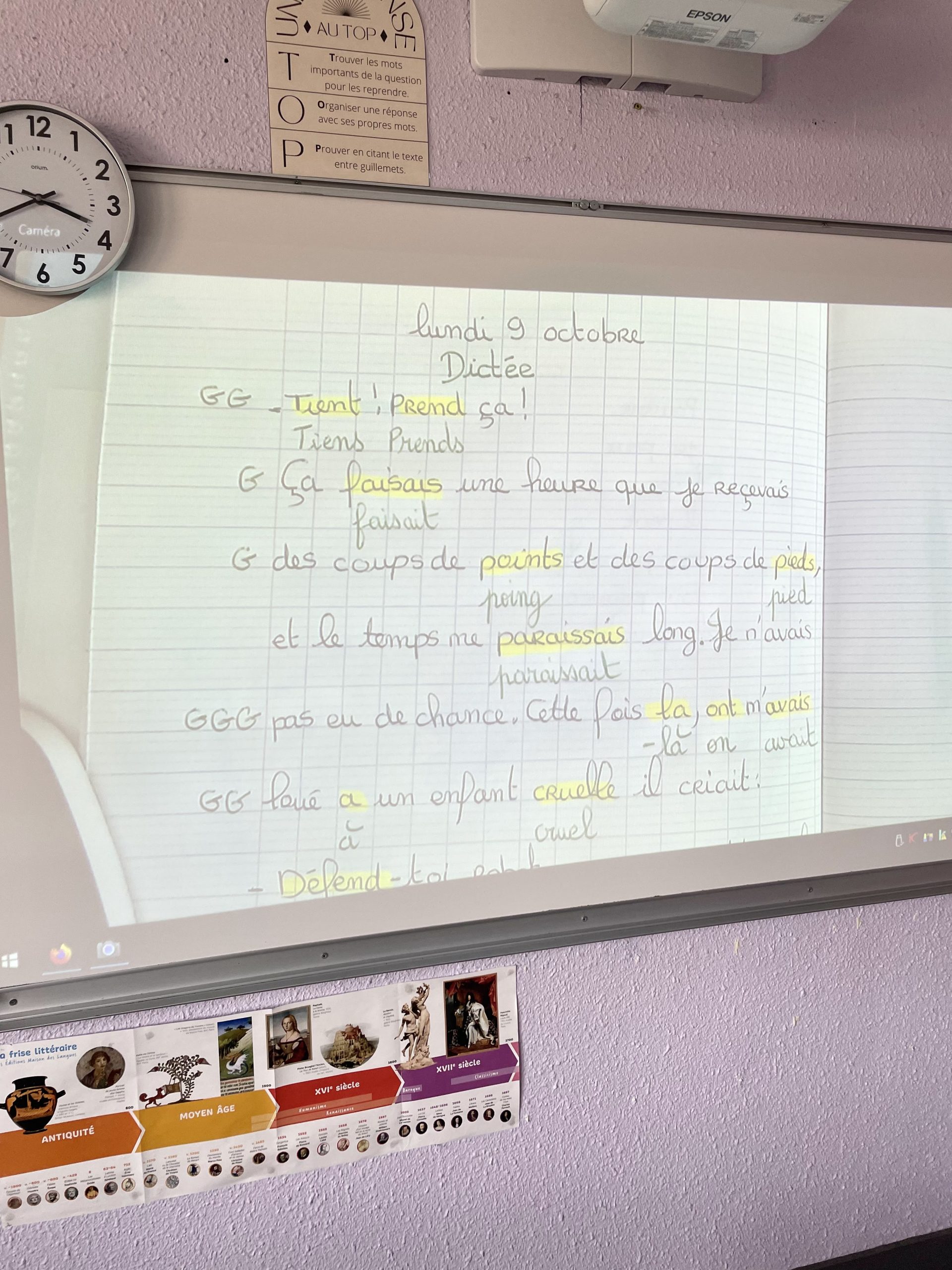 caméra hue correction dictée