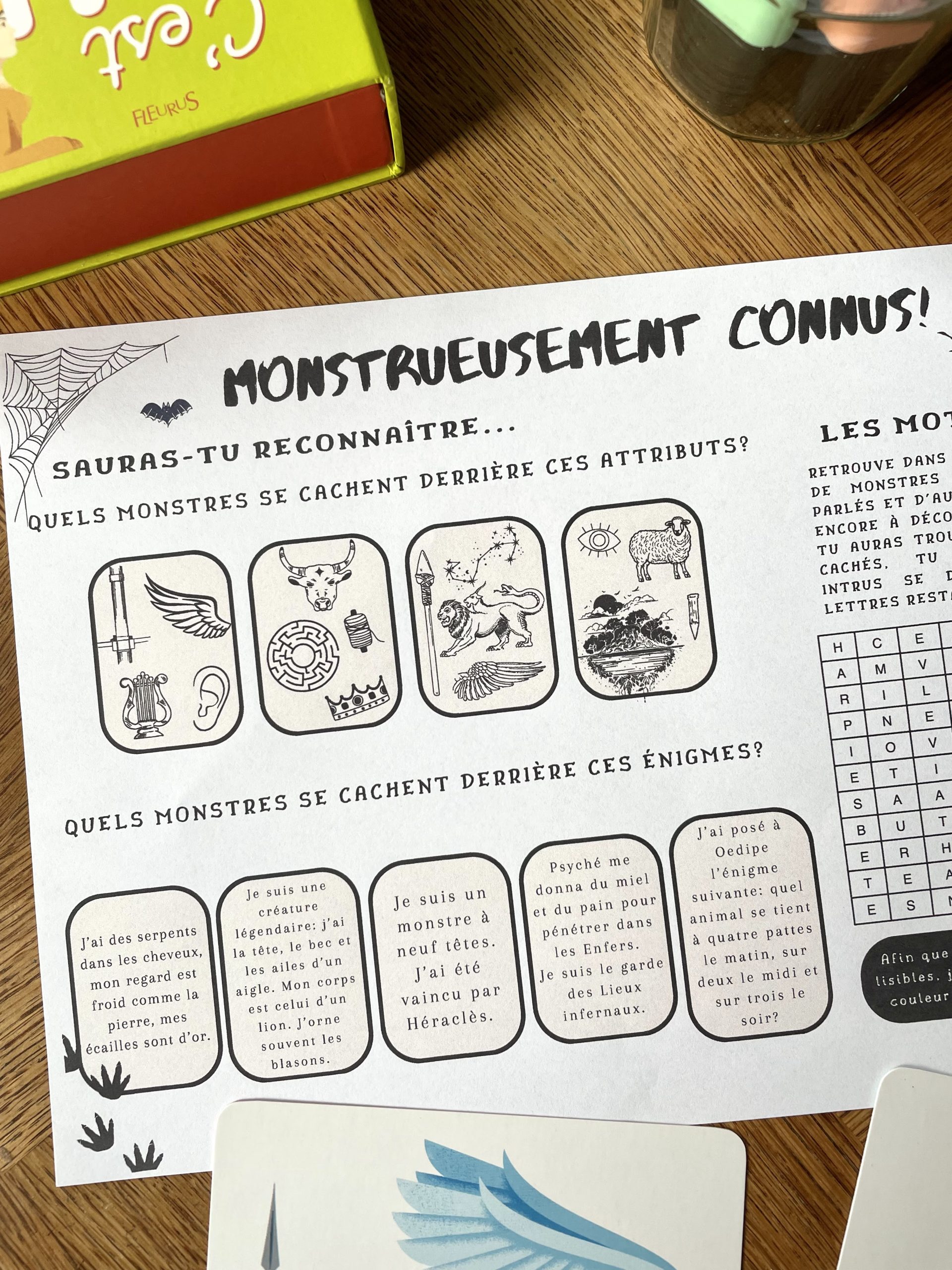 Activité monstres