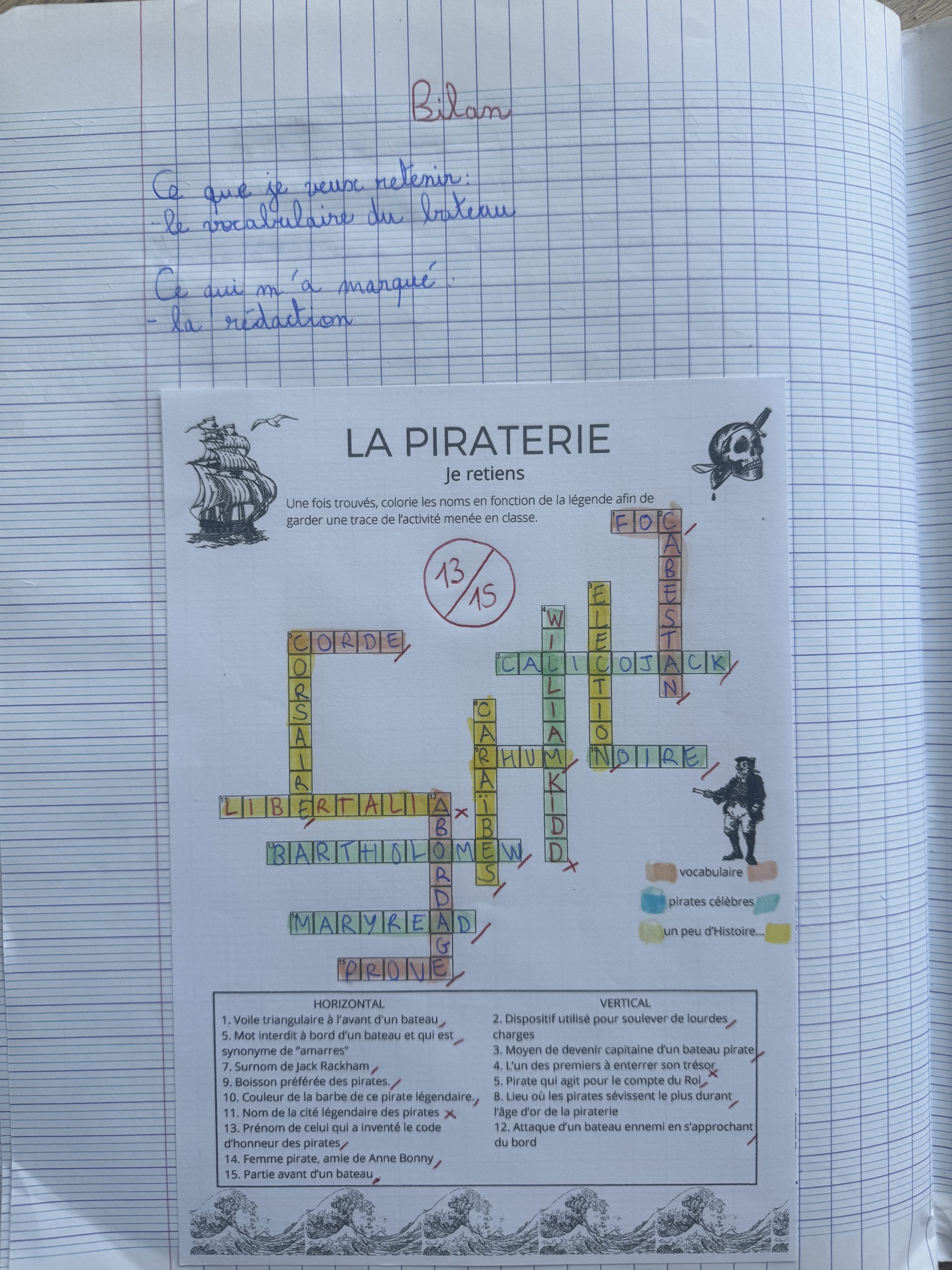 Entrer en piraterie - séance d'introduction 6e