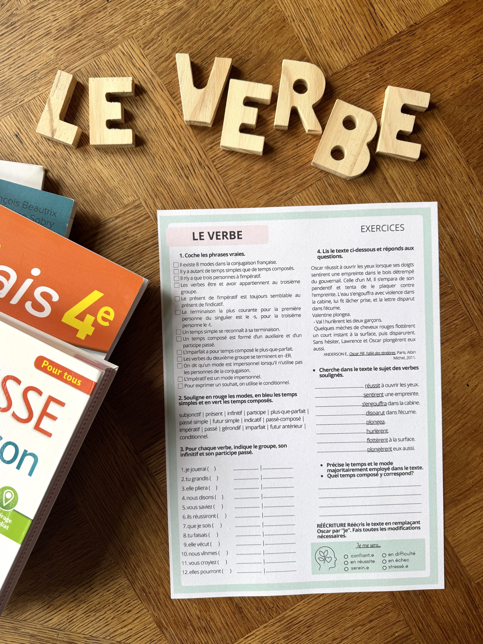 LA CONJUGAISON La base pour bien débuter l&rsquo;année