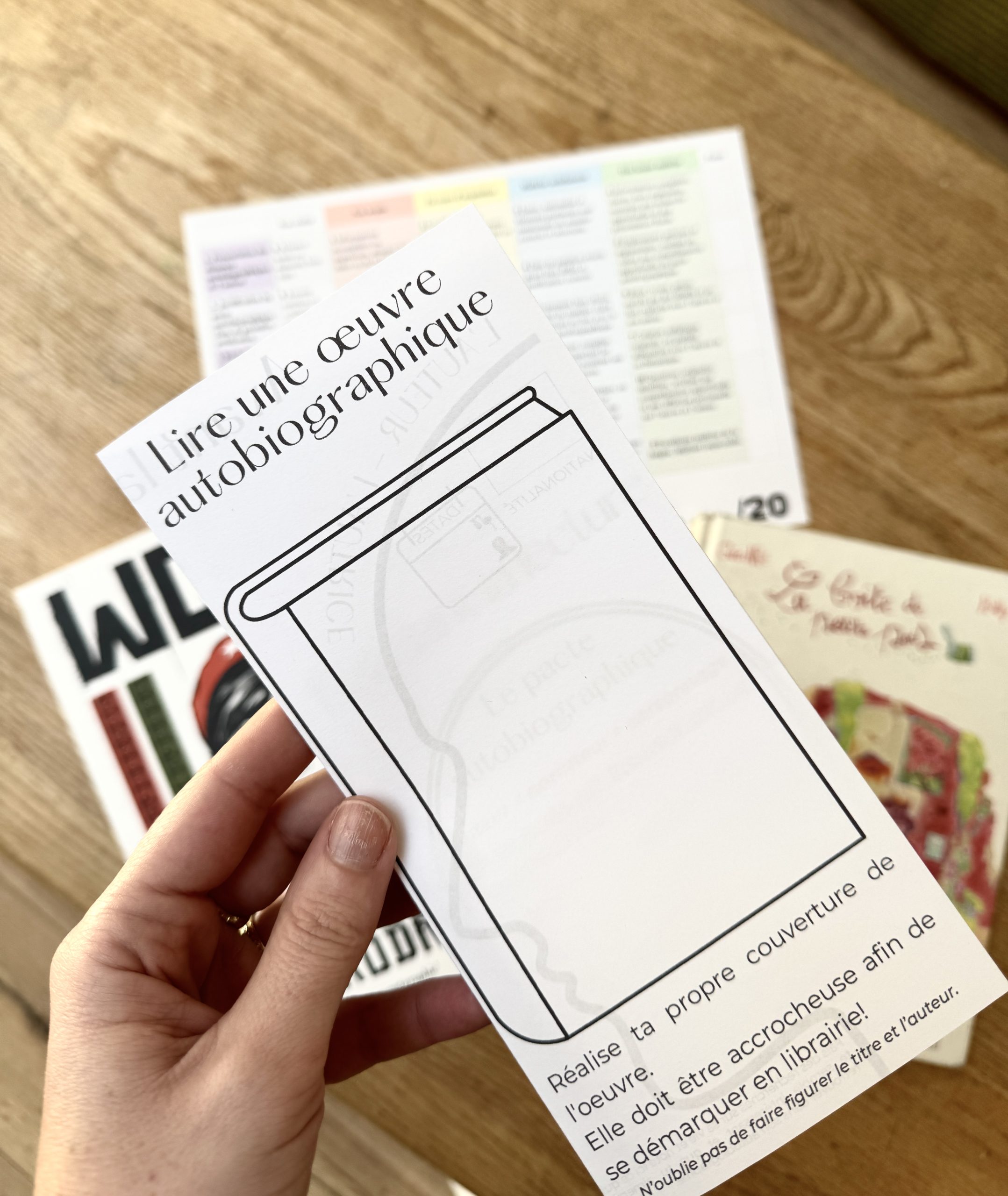 LA BROCHURE AUTOBIOGRAPHIQUE Rendre compte de sa lecture