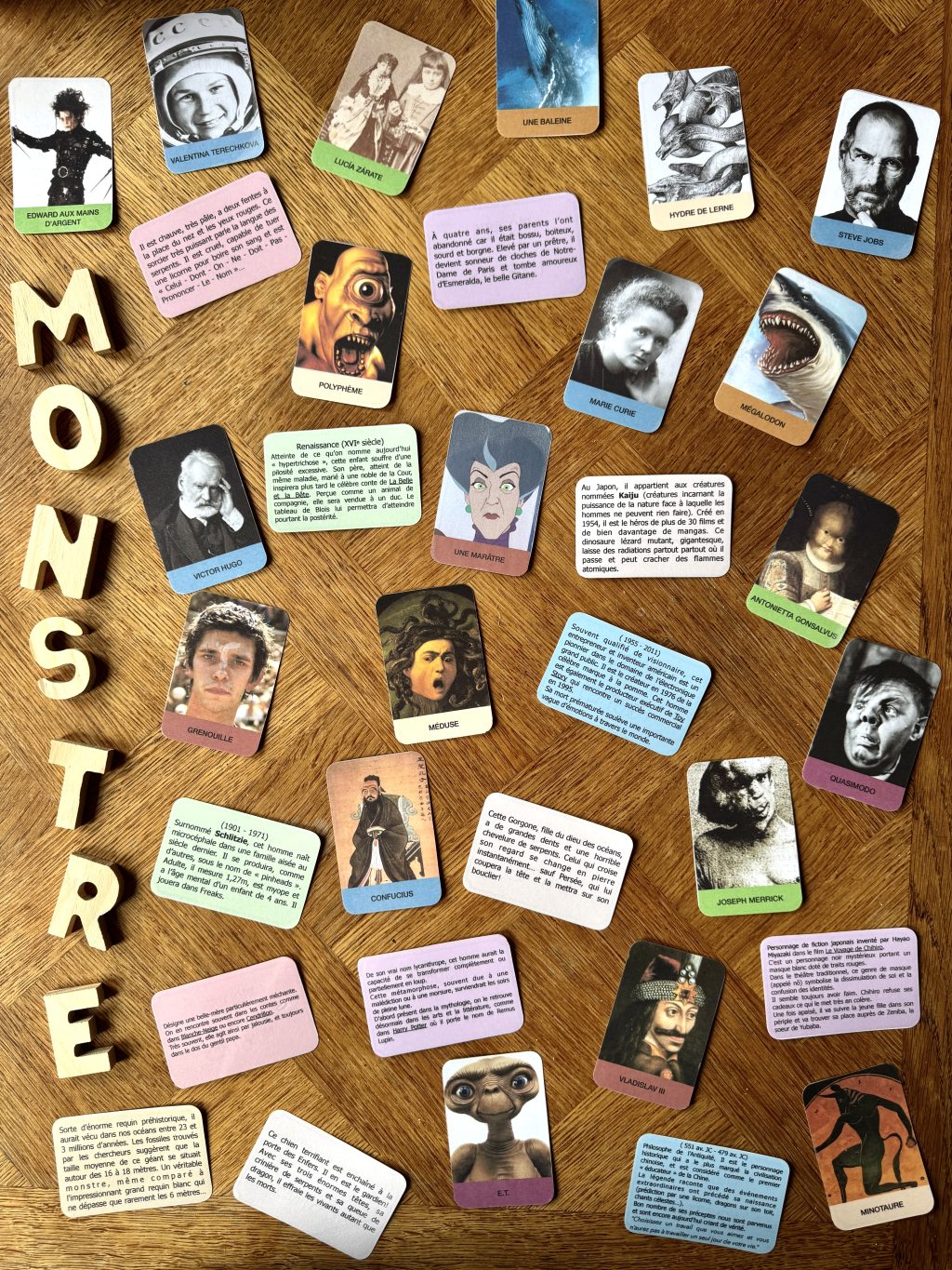 FIGURES DE MONSTRES Le jeu